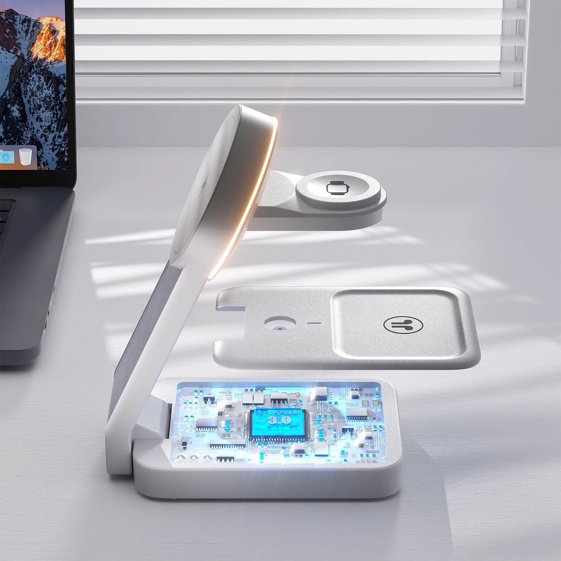 W79 3 in 1 Caricatore pieghevole per Apple