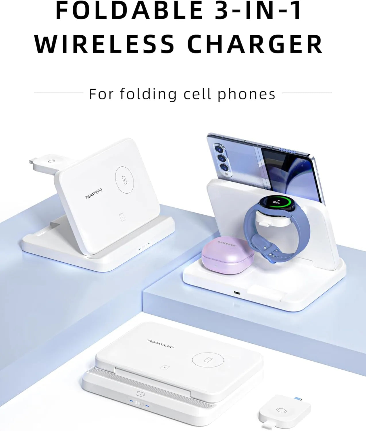 W82 Caricabatteria wireless 3 in 1