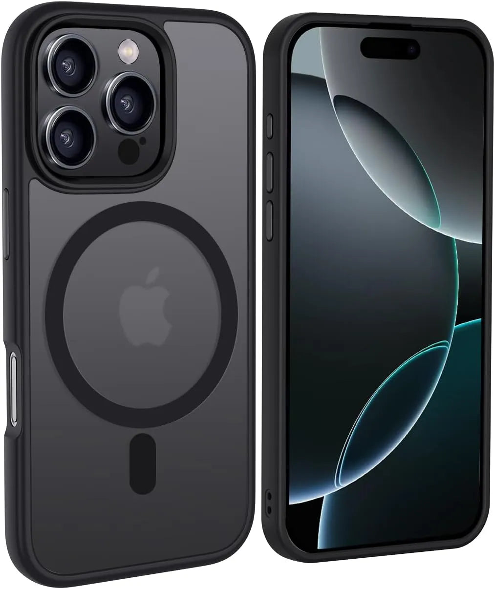 Custodia per iPhone nera compatibile con MagSafe