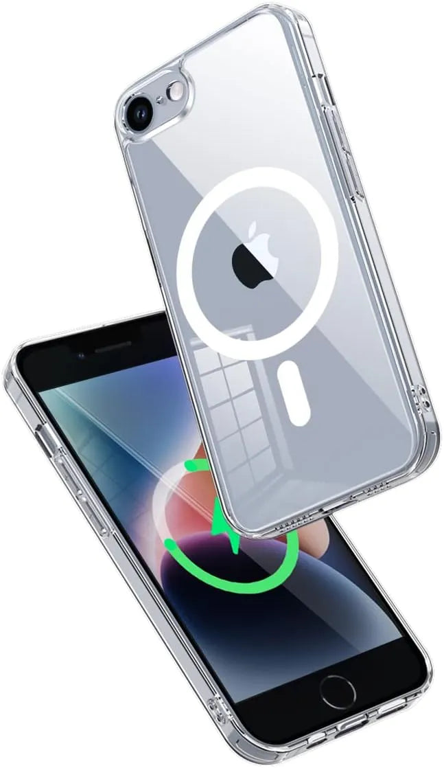 Custodia MagSafe compatibile trasparente per iPhone SE