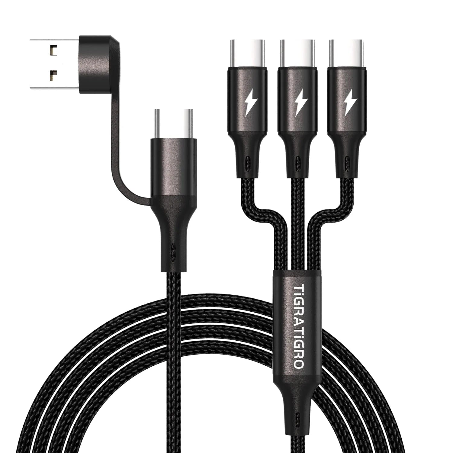 3 in 1 Multi Nylon Charging Cable