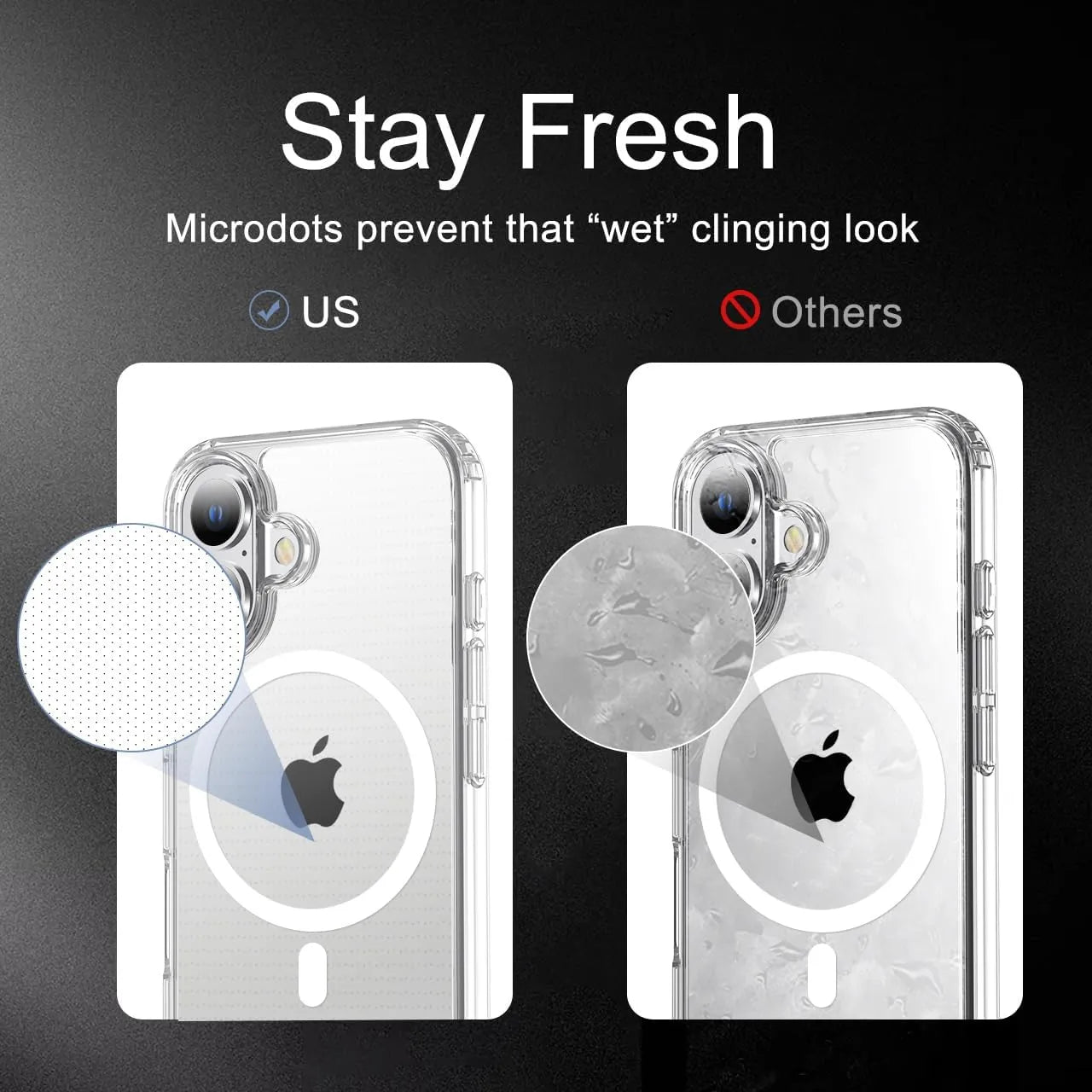 Clear Compatible MagSafe Case for iPhone 16/Plus