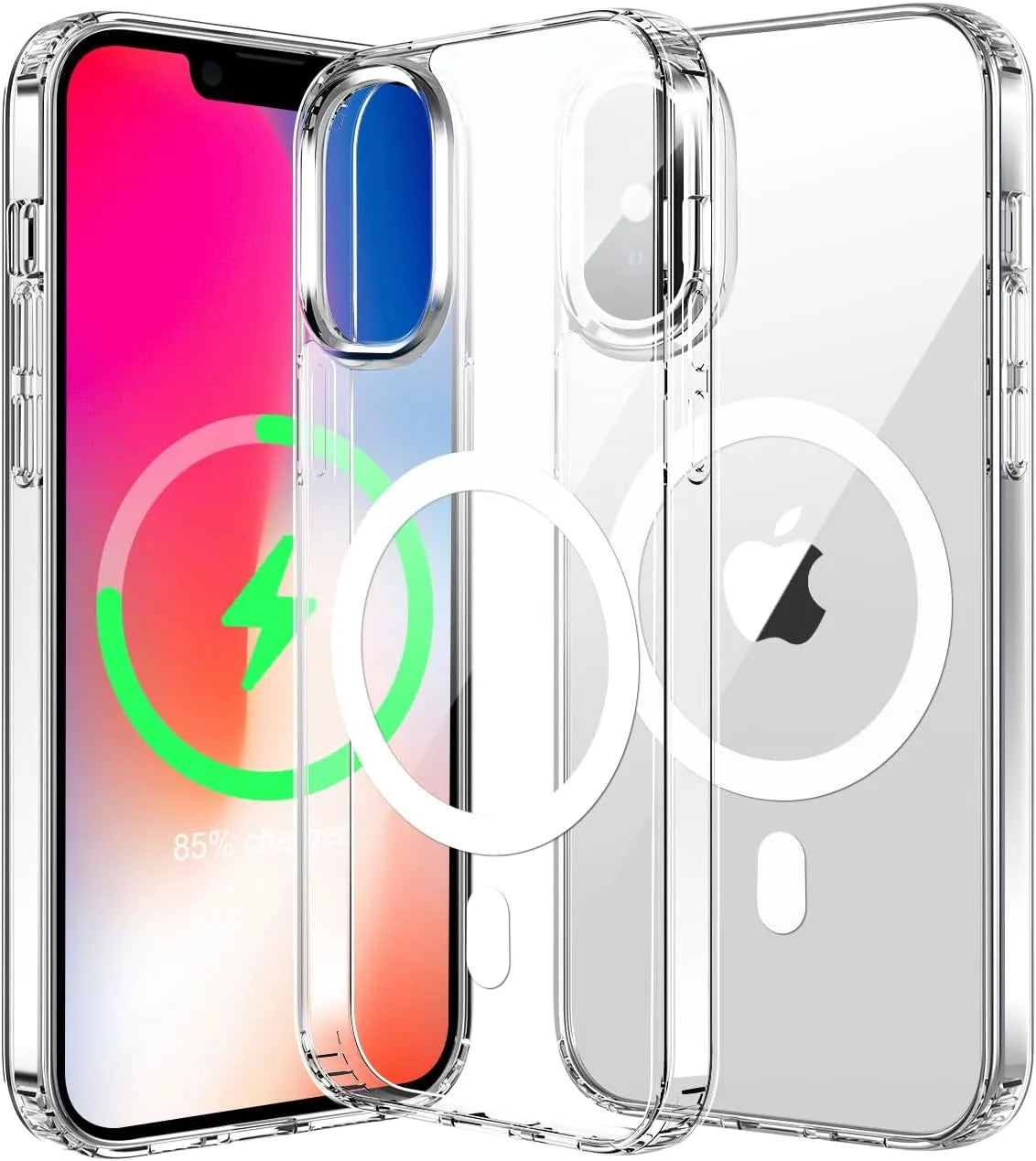 Cover MagSafe compatibile trasparente per iPhone X/Xs