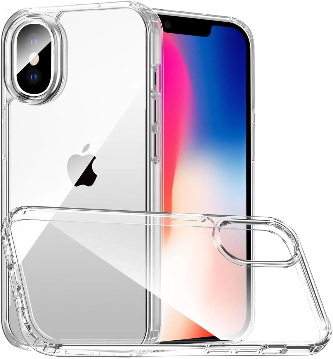 Cover per telefono trasparente per iPhone X/Xs